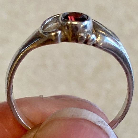 Sterling Garnet Ring - Picture 8 of 11